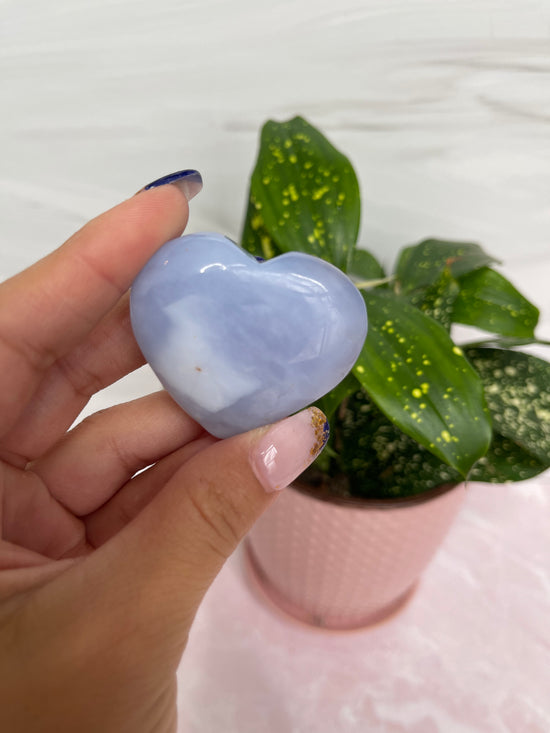 Clearance - Chalcedony heart palm