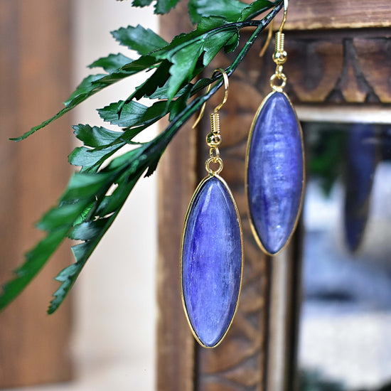 Kyanite Marquise Drop Earrings